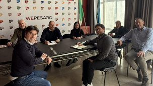 Pesaro si prepara alla UEFA Futsal Champions League 2026: sopralluoghi alla Vitrifrigo Arena per le Finals di maggio