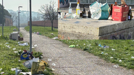 Pesaro, rifiuti al campus dopo i "100 Giorni" - Il sindaco: "Va bene divertirsi ma lasciare l'area così no"