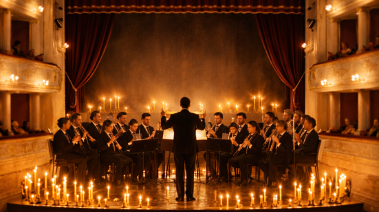 Fano, tutto esaurito al Teatro della Fortuna per GLOW: concerto a lume di candela dedicato a Ennio Morricone