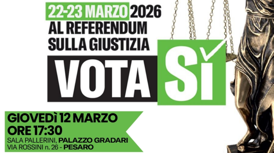 Referendum sulla giustizia, incontro pubblico a Pesaro con Antonio Di Pietro