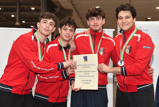 Club Scherma Pesaro promosso in Serie A1: storica impresa ai Campionati Italiani di Piacenza