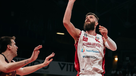 VL Pesaro, infortunio per Miniotas: stiramento al soleo, out contro Mestre