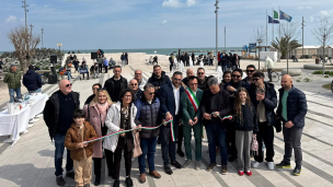 Fano inaugura il nuovo lungomare di Sassonia: giochi d’acqua e riqualificazione del waterfront