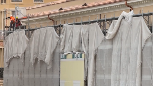 Pesaro, ex Intendenza: al via lo smontaggio dei ponteggi in piazza del Popolo, lavori verso la conclusione