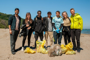 Jaydip the Climate Walker fa tappa a Pesaro nel suo viaggio verso l'India