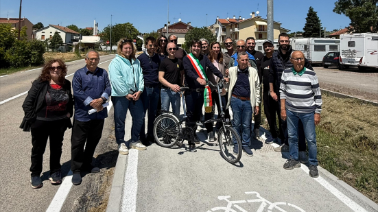 Pesaro inaugura la pista ciclopedonale di Borgo Santa Maria: collegamento sicuro verso la vallata del Foglia