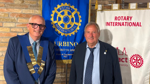Rotary Club Urbino, Tonino Pencarelli è il nuovo presidente per l'anno rotariano 2026-2027