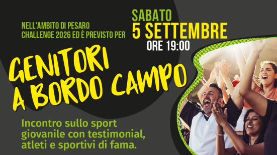 Genitori a bordo campo, a Pesaro un incontro sul ruolo degli adulti nello sport giovanile