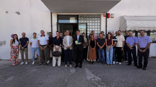 Fano, il vescovo Andreozzi in visita ad Aset: focus su ambiente, acqua e rifiuti