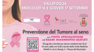 Vallefoglia, a Montecchio due giornate di prevenzione senologica gratuita