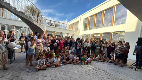 Nuova scuola Anna Frank a Pesaro, inaugurata la primaria di Santa Maria delle Fabbrecce
