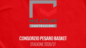 Vuelle Pesaro, Mulazzani rinnova il sostegno al Consorzio Pesaro Basket per la stagione 2026/2027