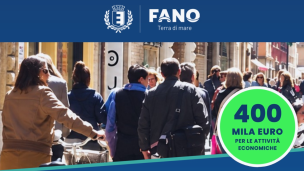 Comune di Fano, 400 mila euro per le attività economiche: pubblicati i bandi “Per chi resiste” e “Per chi investe”